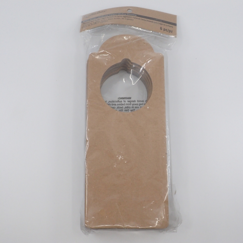 Recollections Chipboard Door Hangers 6 Pieces